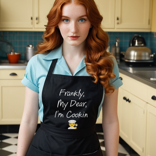 Frankly, My Dear, I’m Cooking Organic cotton apron