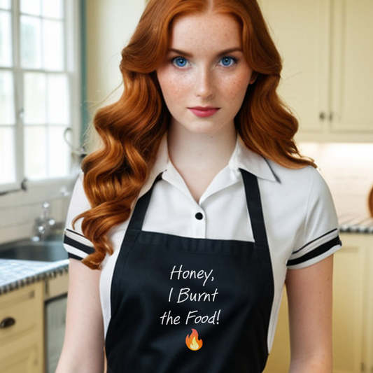 Honey, I Burnt the Food! Organic cotton apron