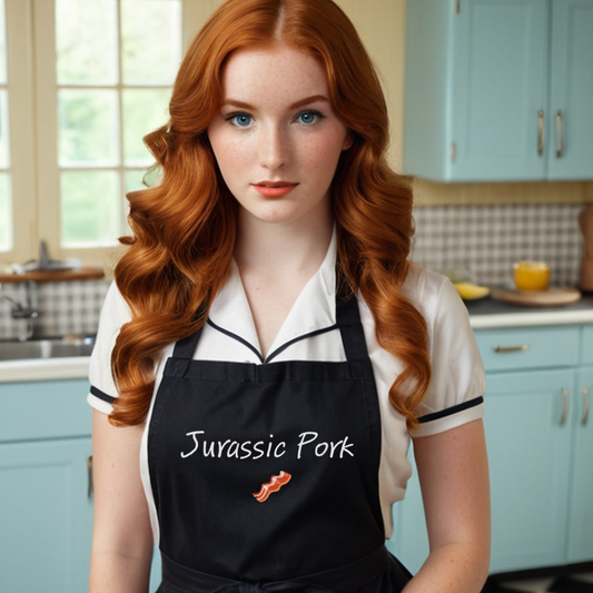 Jurassic Pork Organic cotton apron