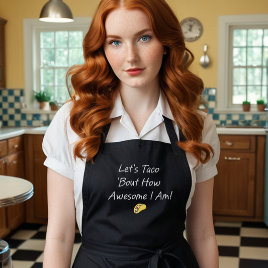 Let’s Taco ’Bout How Awesome I Am Organic cotton apron