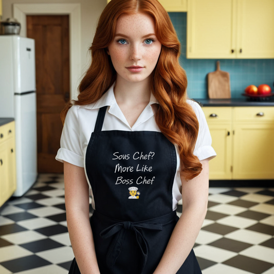 Sous Chef? More Like Boss Chef Organic cotton apron