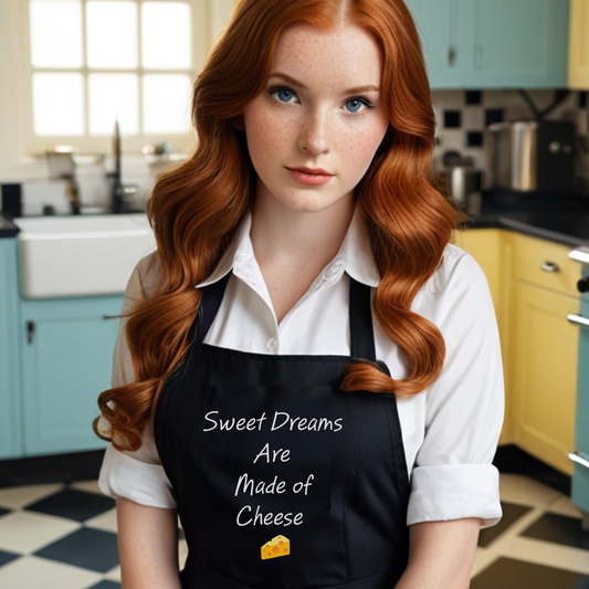 Sweet Dreams Are Made of Cheese Organic cotton apron