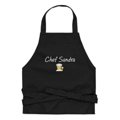 Chef Sandra Personalized Organic Cotton Apron 👩‍🍳