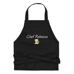 Chef Rebecca Personalized Organic Cotton Apron 👩‍🍳